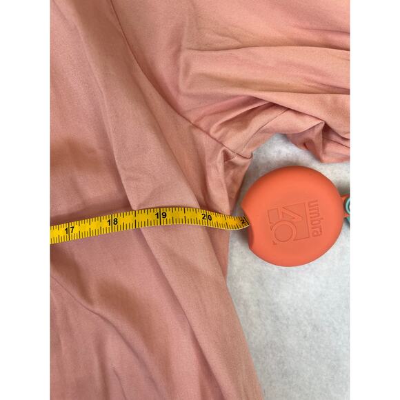 NWT S'edge Erin dress in tulip, Vintage Pink, Ruffle Hem, Large - Picture 3 of 5